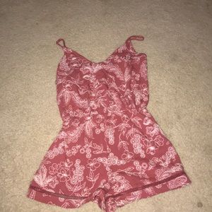 Rosy Pink Wrap romper